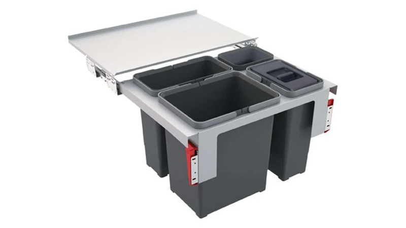 Franke Waste Sorter with Three Chambers (Three Types of Waste) from Garbo 60-3 - 121.0200.680