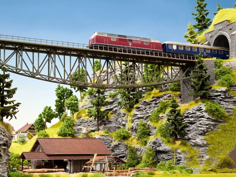 Noch 67027 36 cm Long Fish Belly Bridge Landscape Modelling