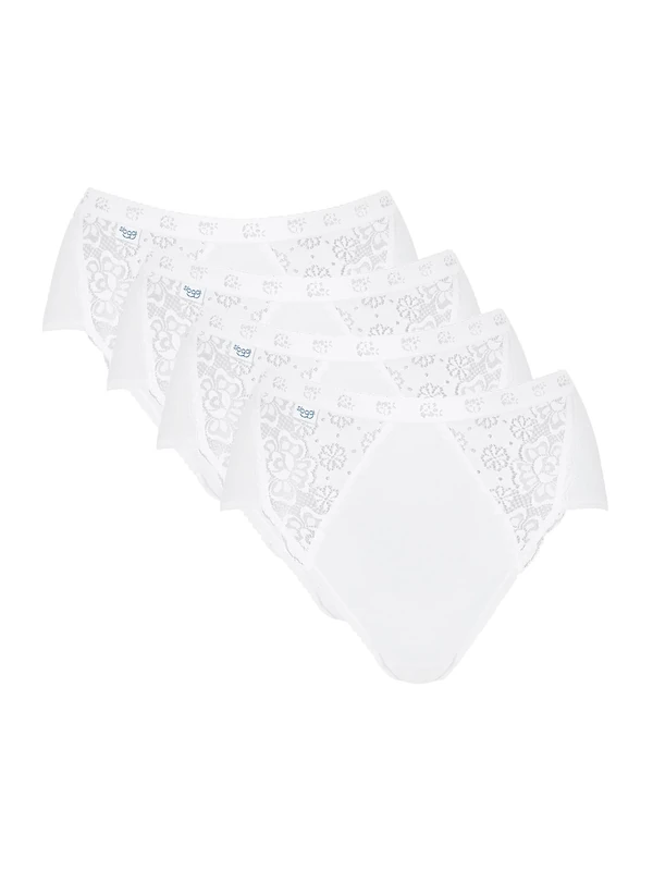 Sloggi Women's 10071633 Brief (Pack of 4), White, 8 (Manufacturer Size: 36)