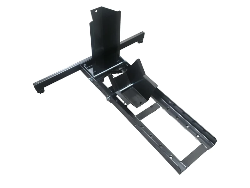 MaxxHaul 70271 Adjustable Motorcycle Wheel Chock Stand Heavy Duty 1800lb Weight Capacity,Black