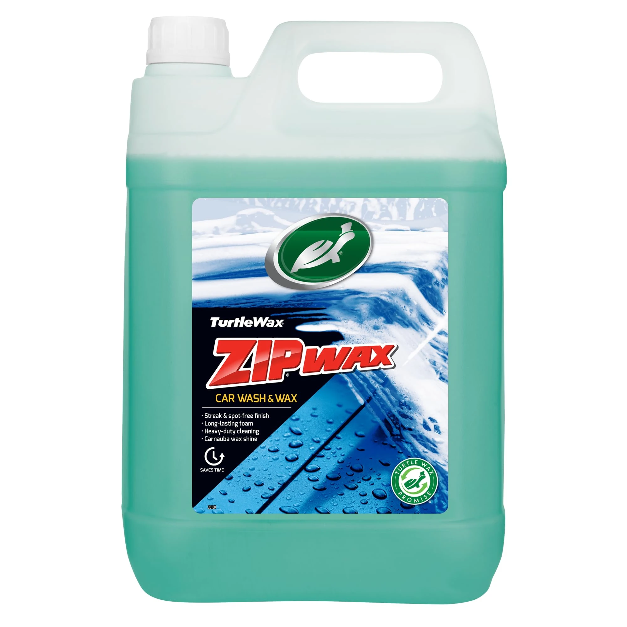 Turtle Wax Zip Wax Super Concentrated Car Wash & Wax – 5 Litre Fast, Effective Cleaning – Brilliant Shine Every Time