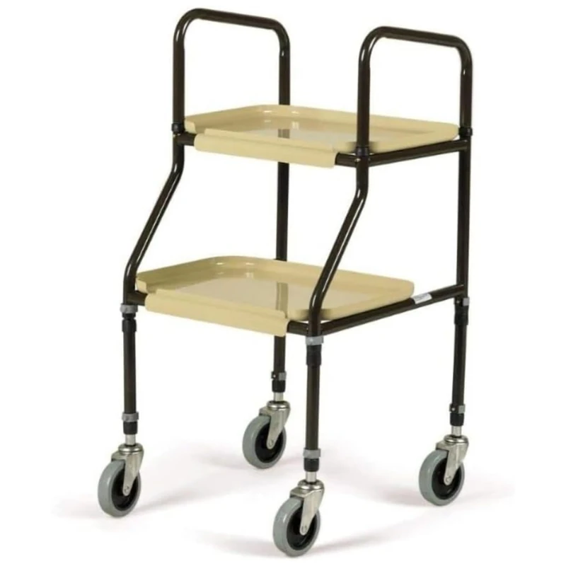 HOMECRAFT Shelf Mobility Trolley – Height Adjustable Trolley, Walking Aid with Wheels – Mobility Walker for Elderly – Walking Frame for Storage – Zimmer Frame – Mobility Aids for Everyday Use