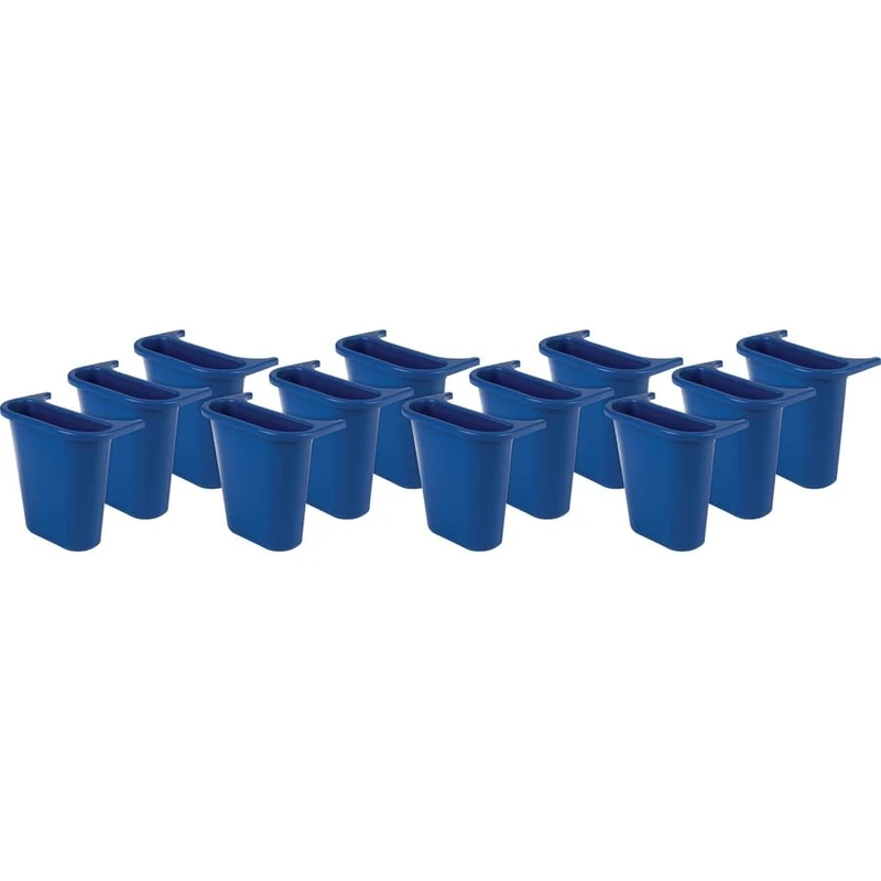 Rubbermaid FG295073BLU Saddle Bin, Blue (Pack of 12) - Image 1