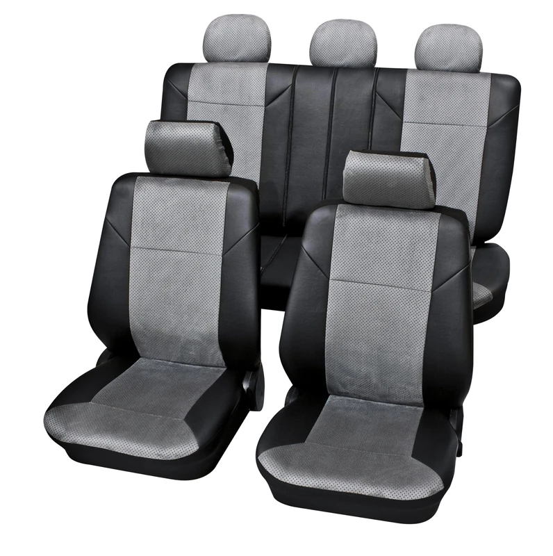 20475918 Sitzbezugset Universal Crete Petex SAB 2 Vario Plus, 15–Piece, Grey