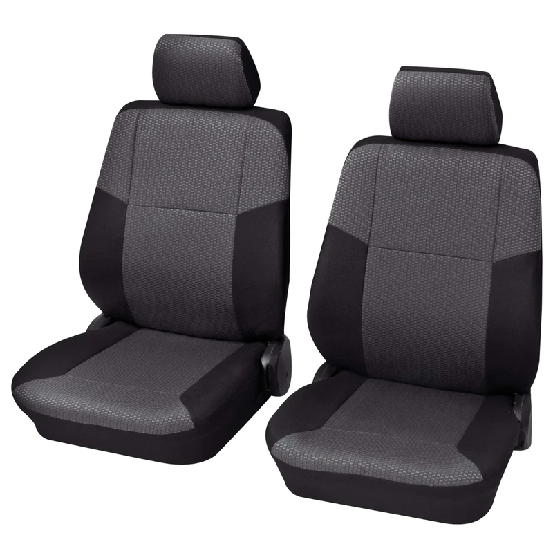 PETEX Car Seat Covers for Front Seats 4-Piece Sylt Black Eco Class with SAB 2