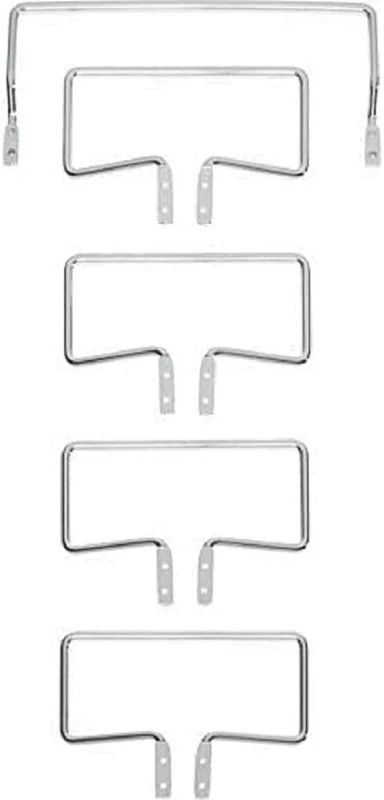 TEMPUR Set of 5 C 3000 Mattress Holders for Freestanding System Frame Chrome - Image 1