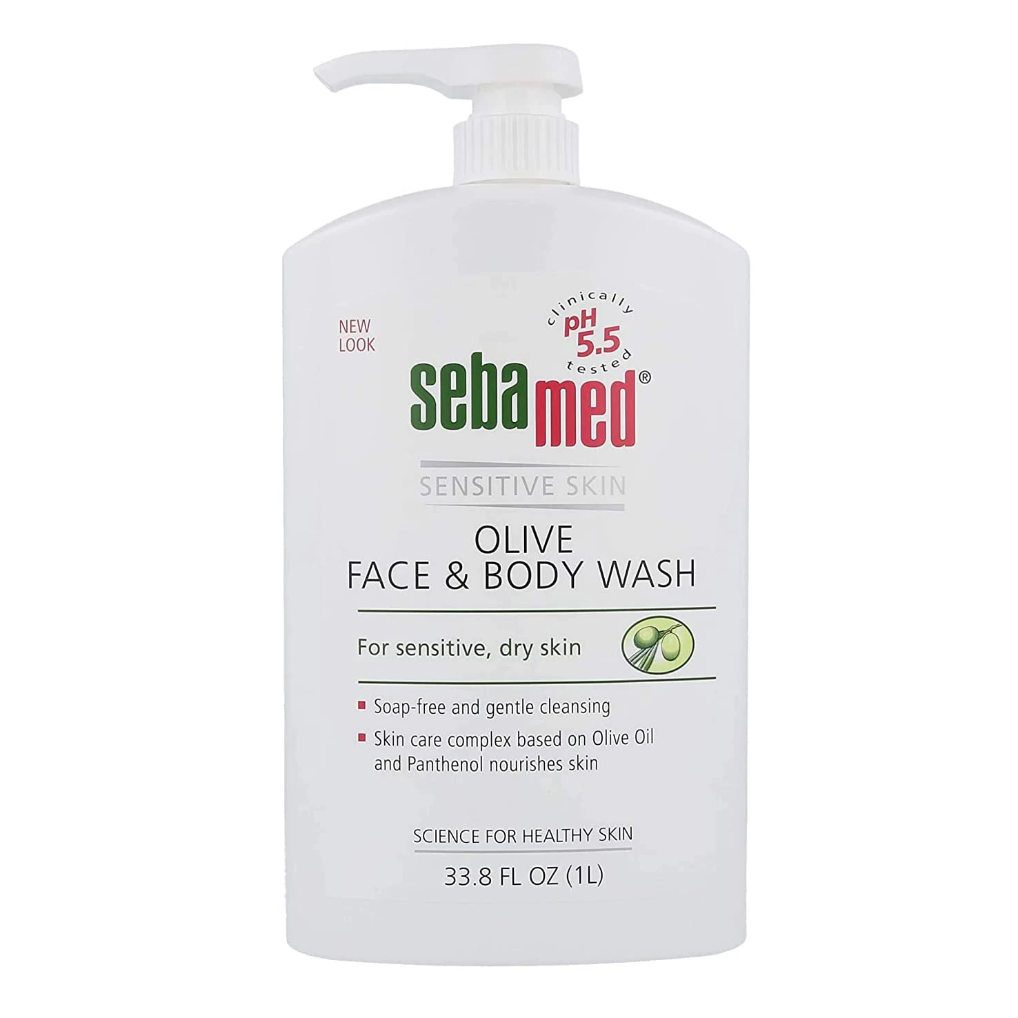 Sebamed Olive Face and Body Wash Pump Pot 1000ml SM0208