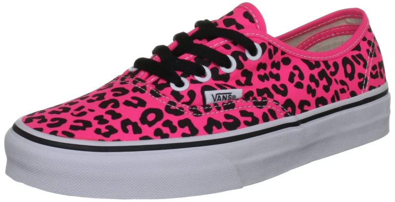 Vans Unisex-Adult Authentic Canvas Pink/Black Trainer VSCQ7MU 7 UK - Image 1
