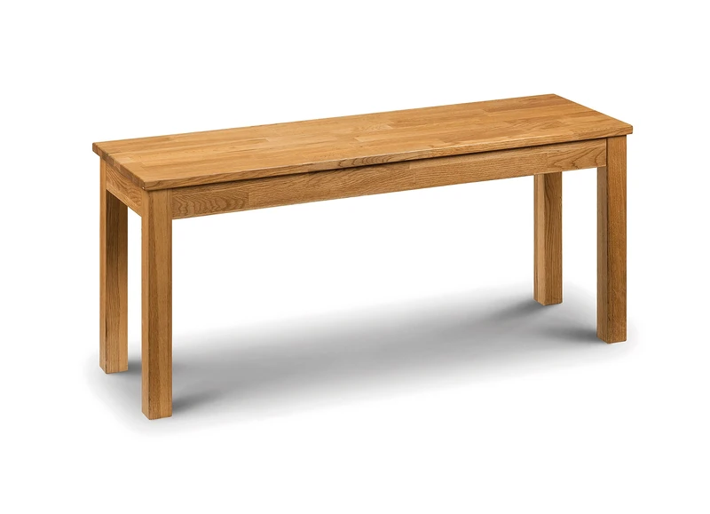 Julian Bowen Coxmoor Bench, Oak, Height: 45, Width: 101, Depth: 32cm