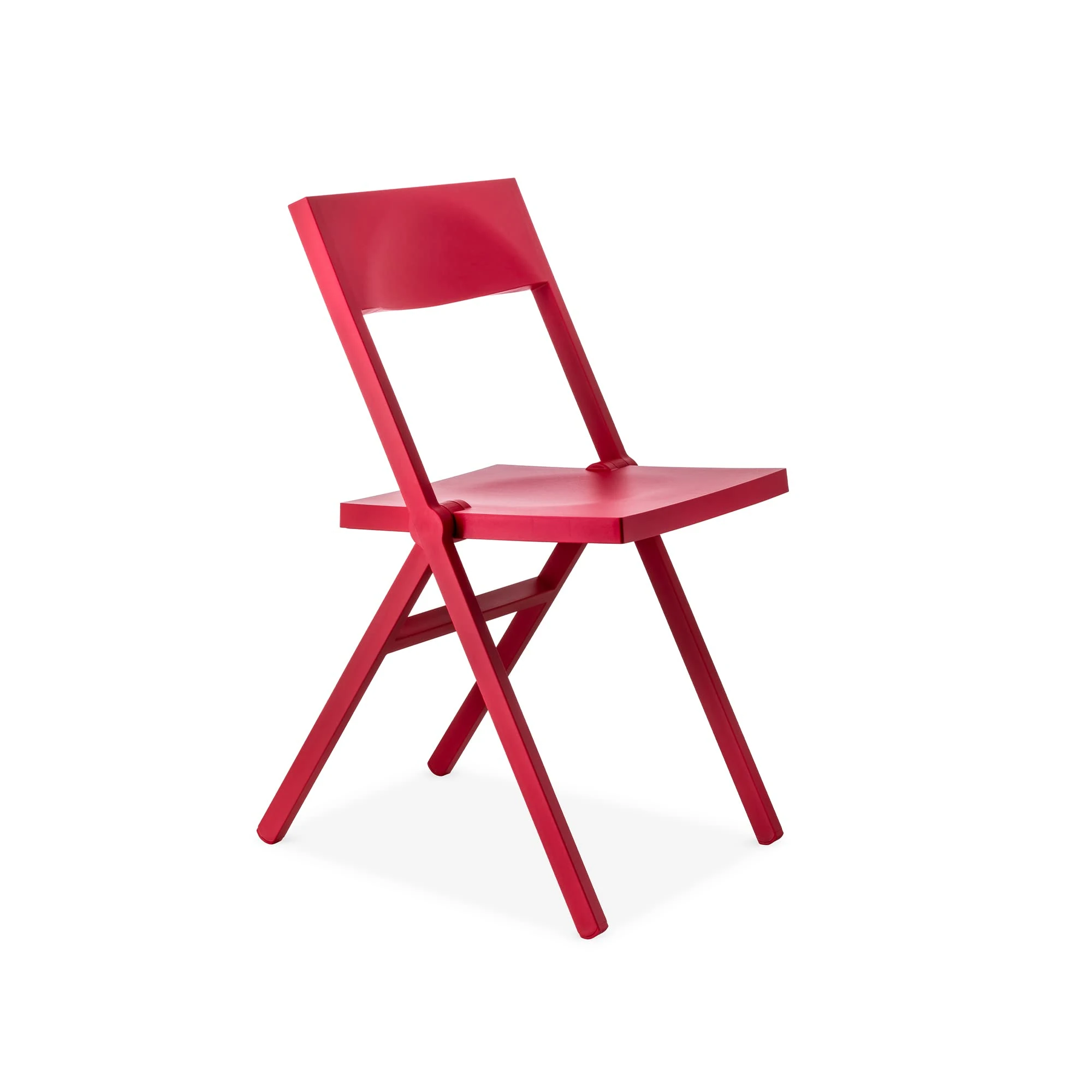 Alessi ASPN3027 Folding and Stackable Chair in PP and Fiberglass, Red, 52 x 46 x 90 cm