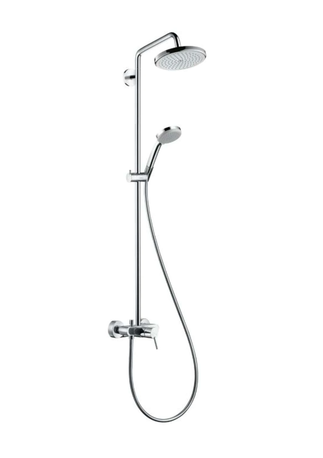 hansgrohe Croma Showerpipe 220 1jet with manual shower mixer