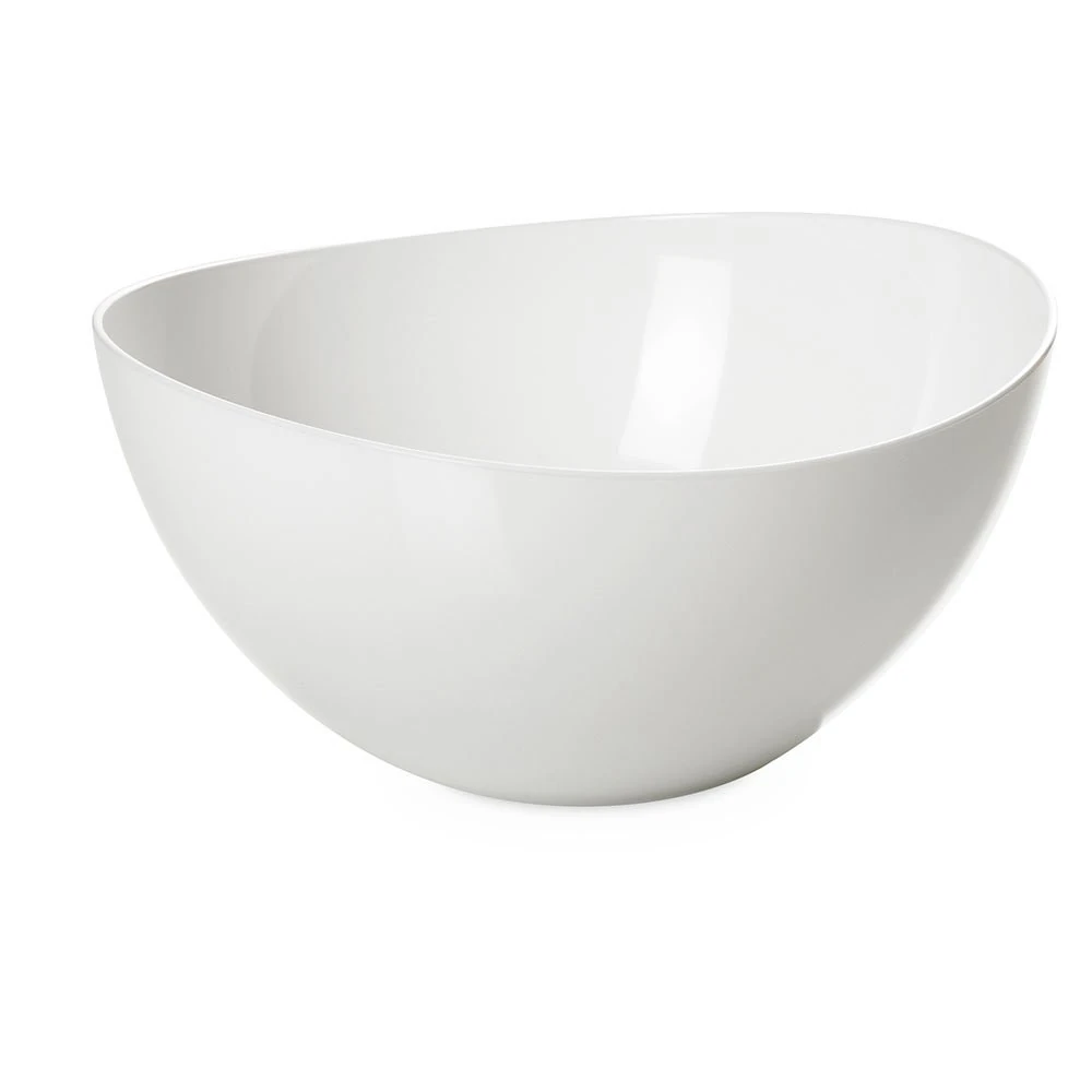 omada Design Salad Bowl 108 fl OZ (3.2 Lt), Two-Tone Unbreakable Plastic, 100% Made in Italy, Dishwasher Safe, 10.25 x 10.25 x h 5 in (26 x 26 x 12.5 cm),Trendy Line,Clear