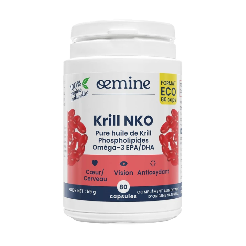Oemine Krill, 80 Capsules, 140 g