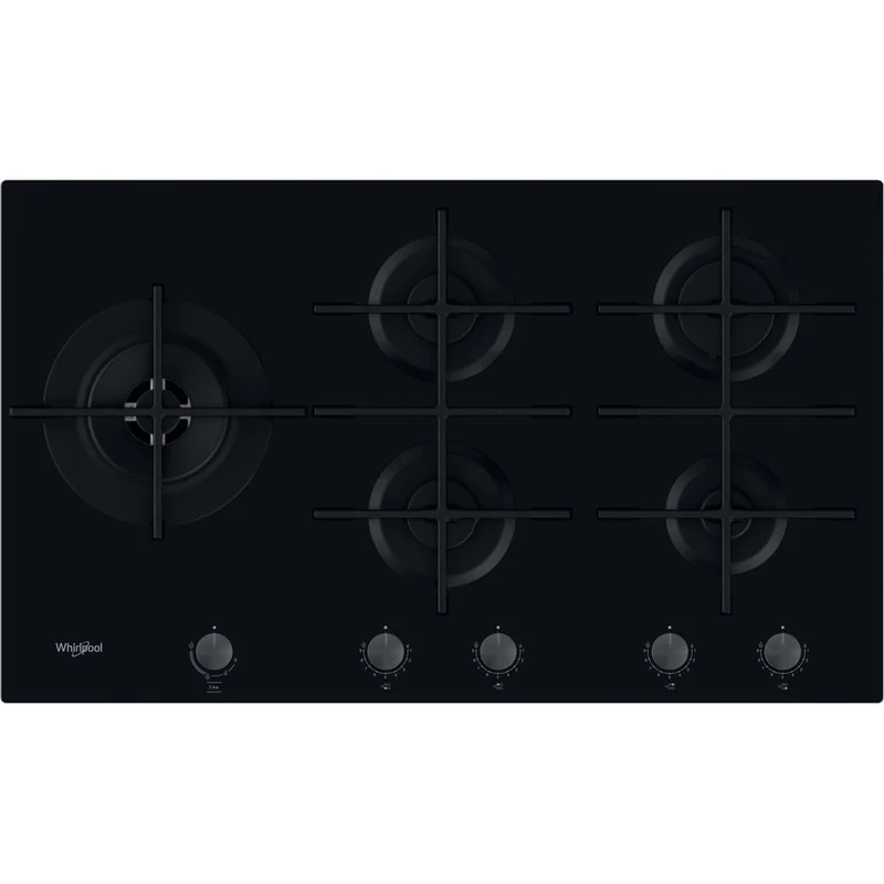 Whirlpool W Collection GOWL958/NB 86cm Gas Hob - Black