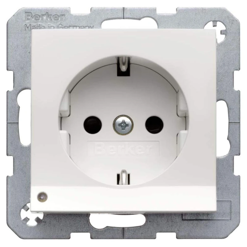 Hager – Toma SCHUKO LED Orientation Aluminium