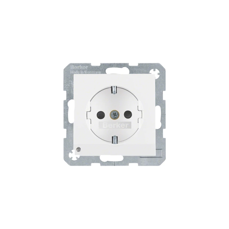 Hager – Toma SCHUKO LED Orientation Polar White Matte