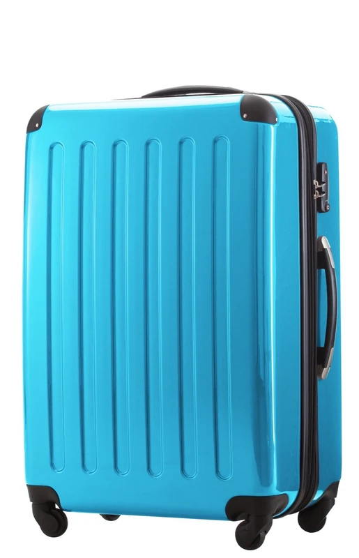 HAUPTSTADTKOFFER - Alex - Hardshell Suitcase, Large Luggage, 4 Wheels, TSA, 75 cm, 119 liters, Cyanblue