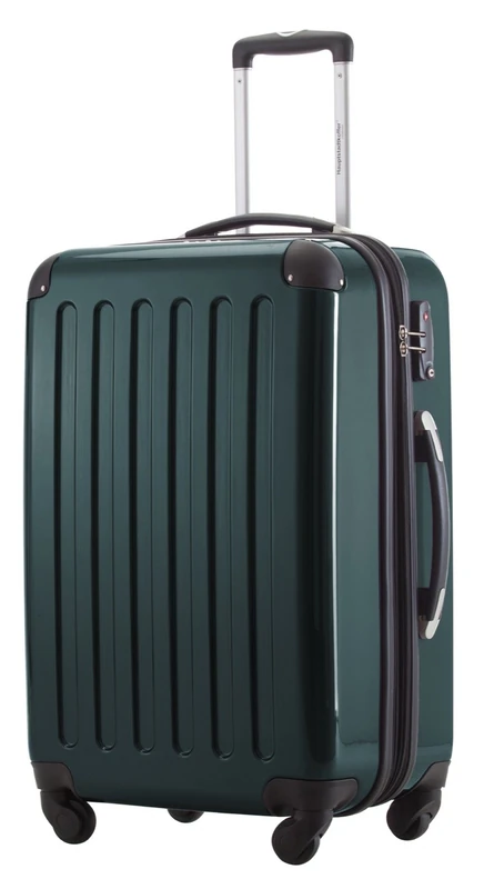 HAUPTSTADTKOFFER - Alex - Hardshell Suitcase, Medium Size Luggage, 4 Wheels, TSA, 65 cm, 74 liters, Dark Green