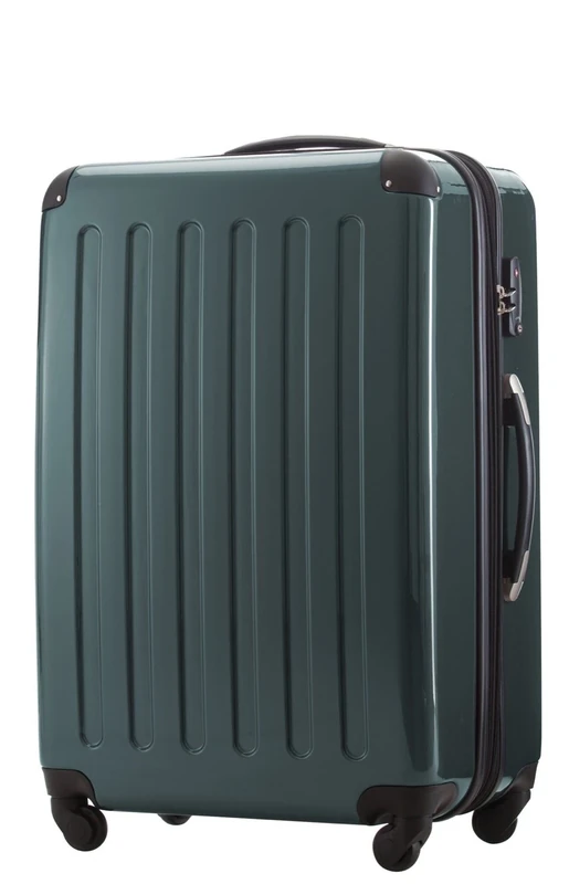 HAUPTSTADTKOFFER - Alex - Hardshell Suitcase, Large Luggage, 4 Wheels, TSA, 75 cm, 119 liters, Dark Green