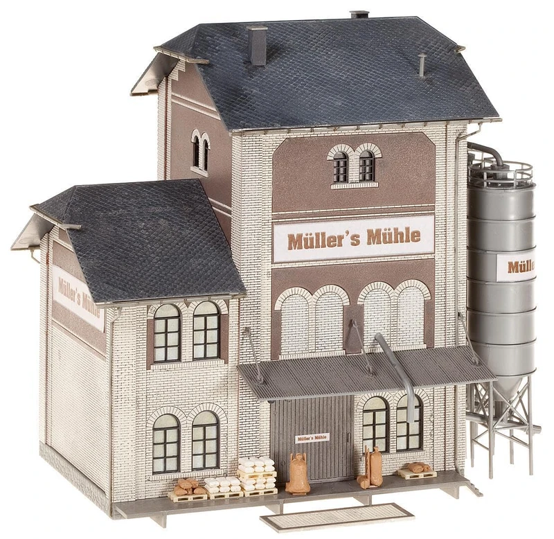 Faller 130228 Industrial Flour Mill HO Scale Building Kit