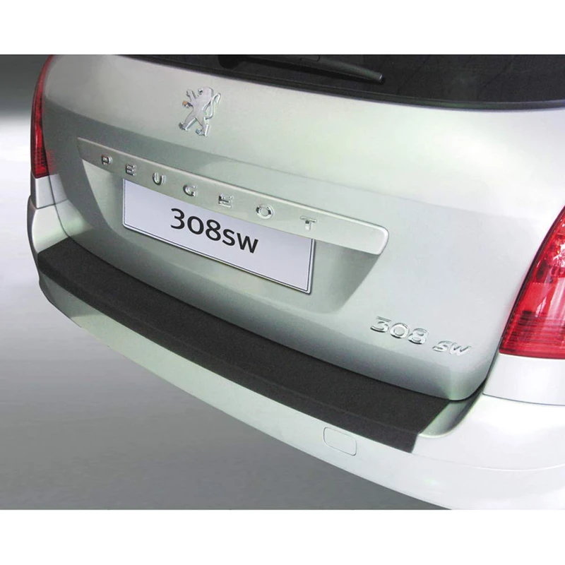 RGM ABS Rear bumper protector compatible with Peugeot 308 SW 08-13 Black