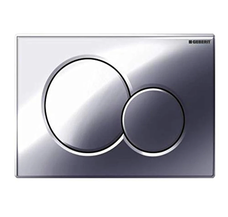 Geberit 115.770.21.5 Sigma01 Dual Flush Push Button Plate, Gloss Chrome