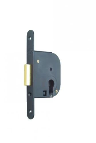 JPM Black Steel Box Lock - Key I - Axle 50mm - Series 235