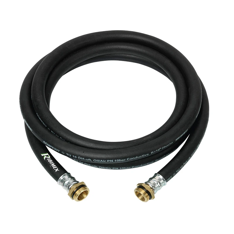 Ribimex Diesel Rubber Pipe 4m - 20mm with Brass Fittings