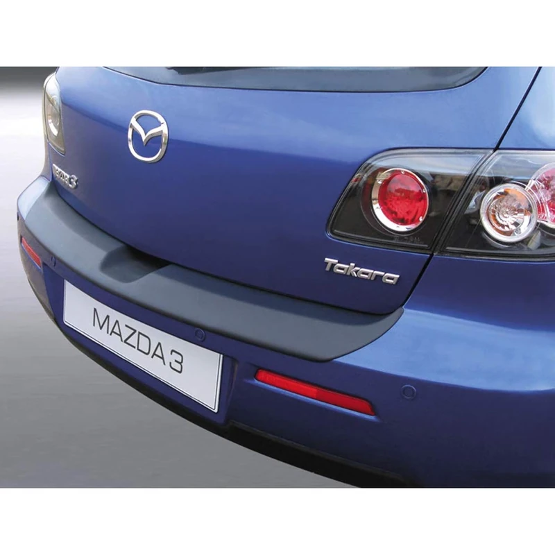 RGM ABS Rear bumper protector compatible with Mazda 3 HB 5 doors 2006-2009 excl. Sport Black - Image 1