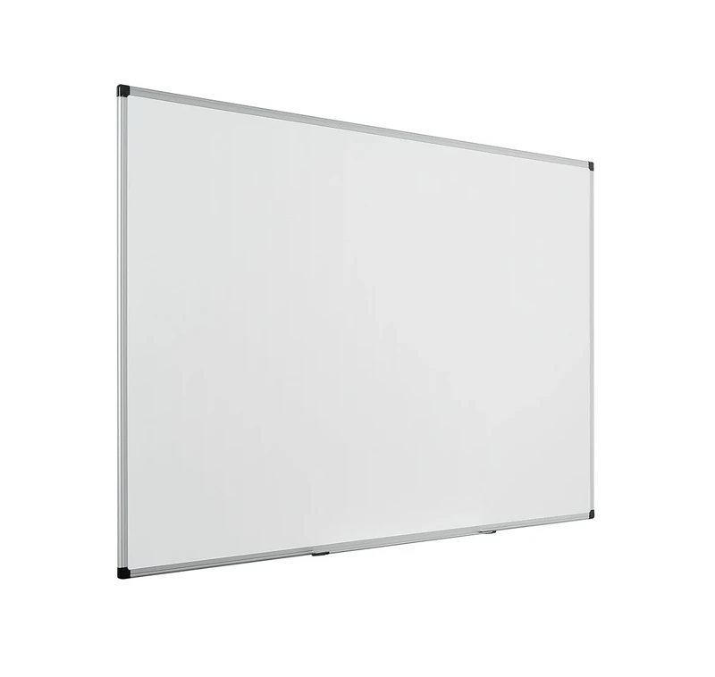 Bi-Office 1500 x 1200 mm Maya Ceramic Steel Aluminium Frame Board - White - Image 1