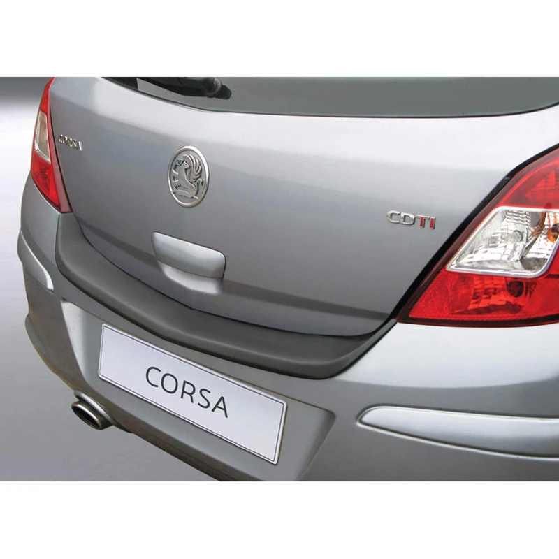 RGM ABS Rear bumper protector compatible with Opel Corsa D 5 doors 2006-2014 Black