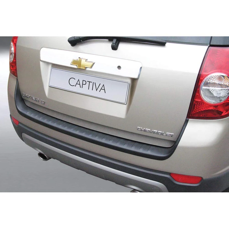 RGM ABS Rear bumper protector compatible with Chevrolet Captiva 4x4 2006- Black