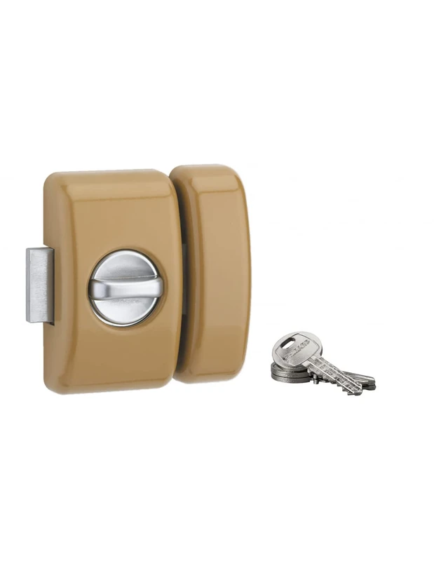 THIRARD 90545 VERROUS Glass Entry Door Locks, Gold, 45 mm