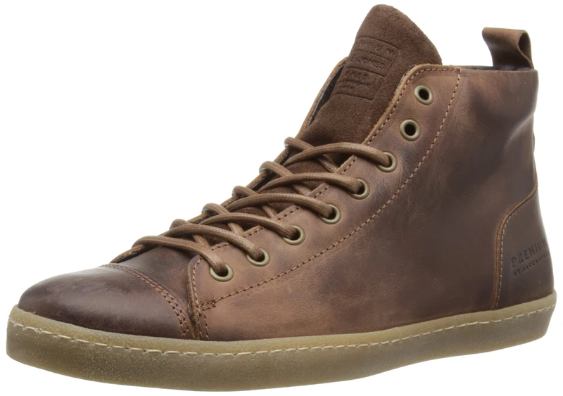 Jack and Jones Mens JJ Brother Brown High-Top JJ Brother 8 UK, 42 EU