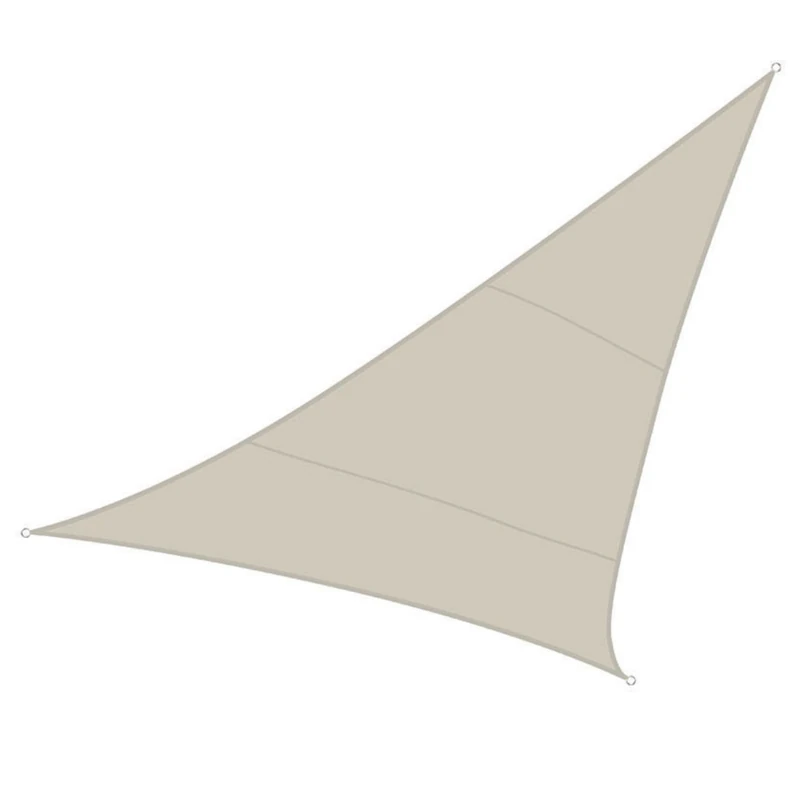 PEREL 5 x 5 x 5 m Triangle Shade Sail - Cream