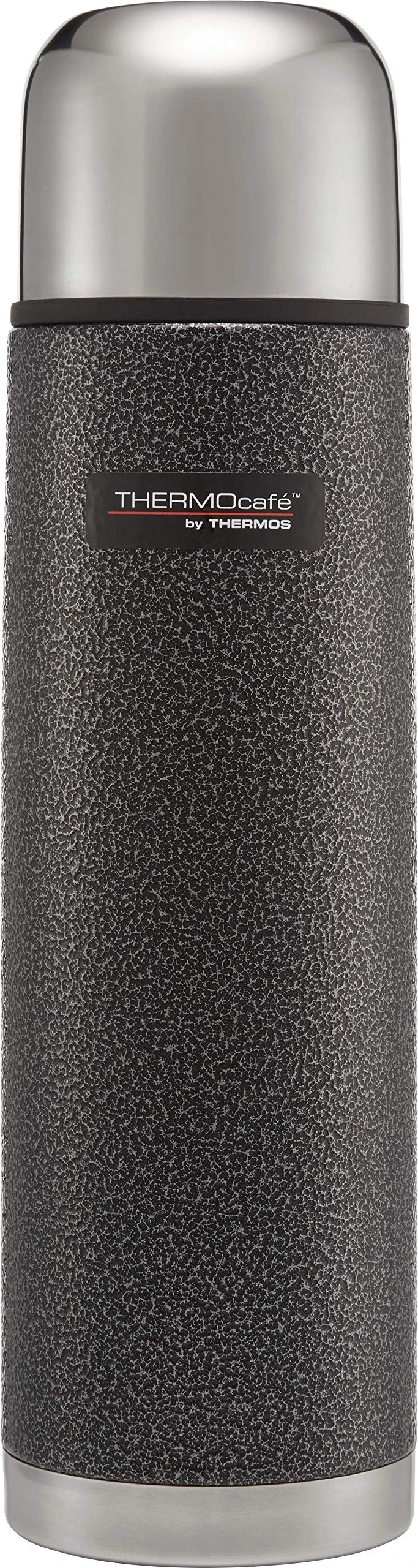 Thermos Stainless Steel Flask, Hammertone Grey, 1.0 L