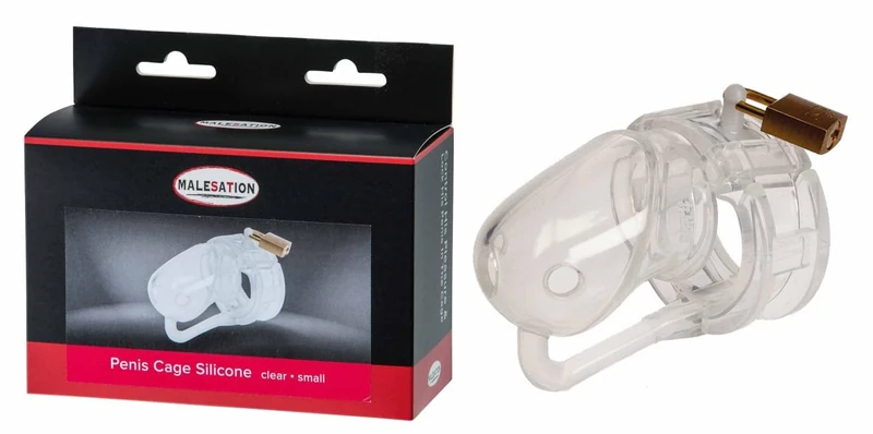 MALESATION Chastity cage Transparent One Size