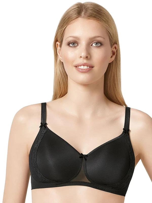 Rosa Faia Women's 5618 Everyday Bra, Black, 30 30E UK