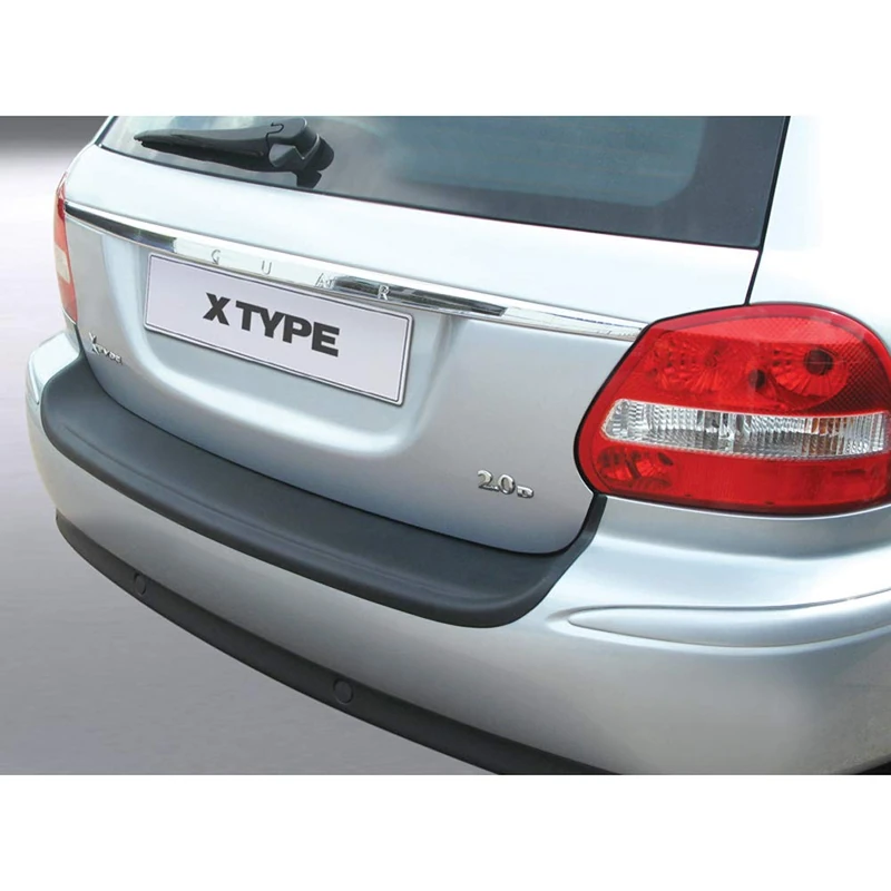 RGM ABS Rear bumper protector compatible with Jaguar X-Type Estate 2003-2007 Black