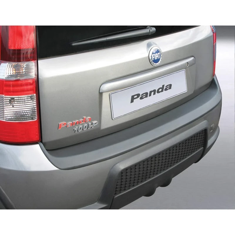 RGM ABS Rear bumper protector compatible with Fiat Panda 100HP 3 doors 2006-2012 Black