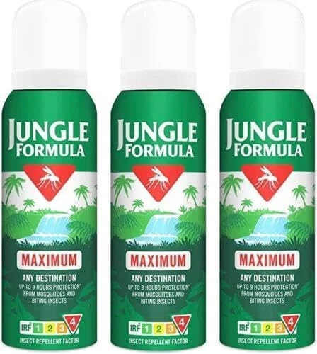 Jungle Formula Maximum Any Destination 125Ml Aerosol, (Pack of 3)