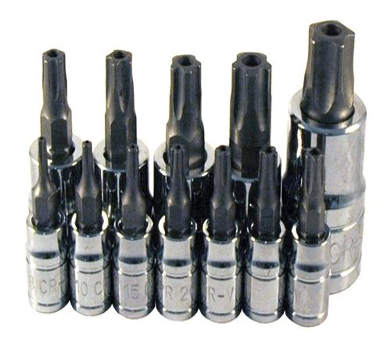 ATD Tools 13778 12-Piece 5-Lobe Tamper-Resistant Star Plus Bit Socket Set