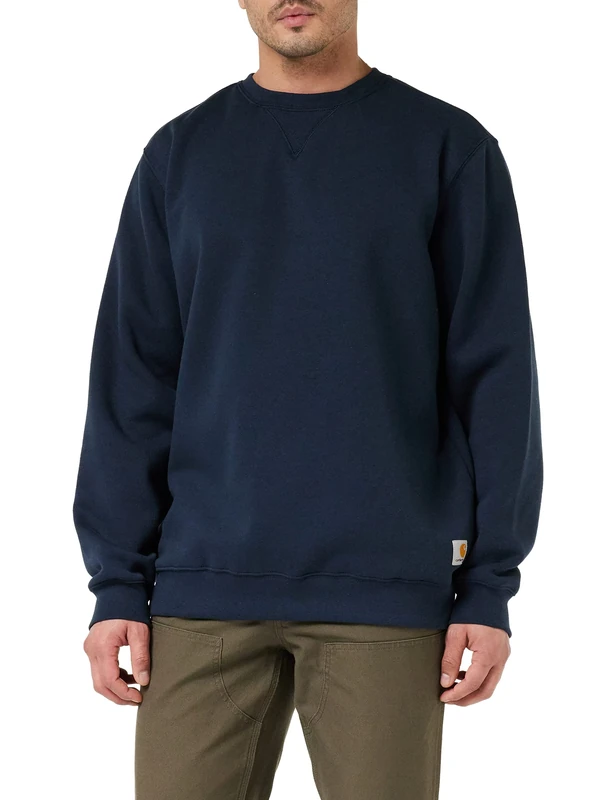 Carhartt Men's Loose Fit Midweight Crewneck Sweatshirt, New Navy, M
