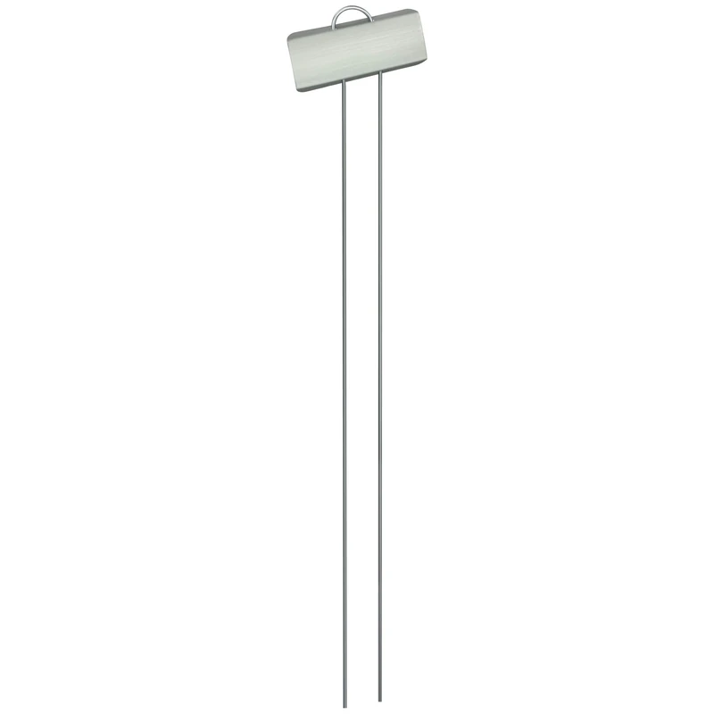 GardenMate Set of 25 XL weatherproof metal plant labels, Height 55cm, Label Area 9x3cm
