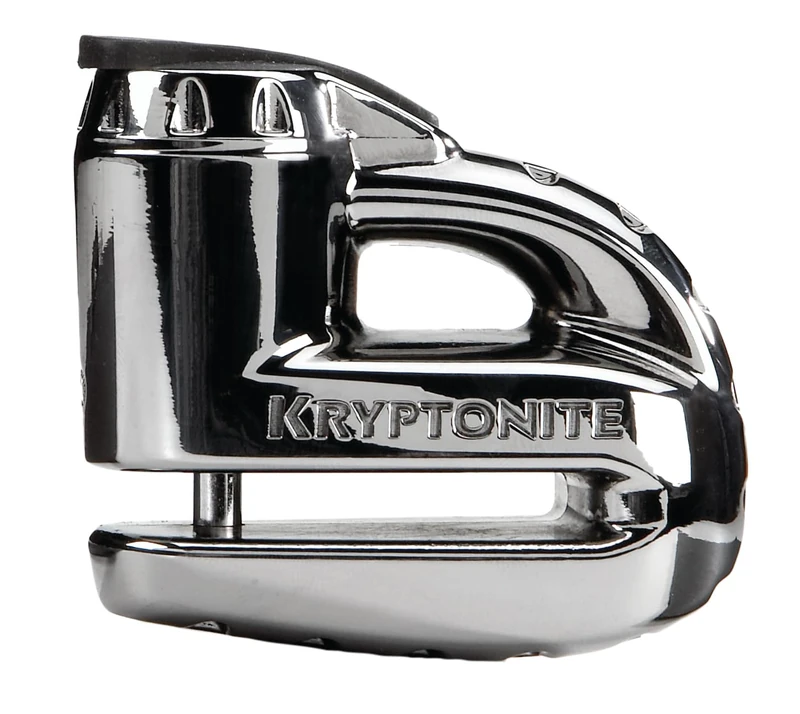 Kryptonite 000877 Keeper 5s Black Chrome Disc Lock & Orange Cable
