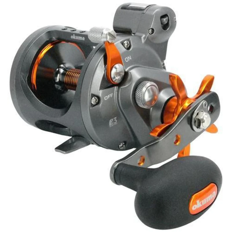 Okuma Cold Water Linecounter Trolling Reel CW-303D, Silver