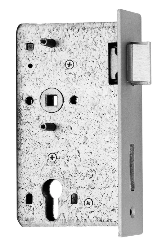 Alberts 412043 Replacement Lock | Galvanised | for Lock Box 60 mm | Backset 65 mm