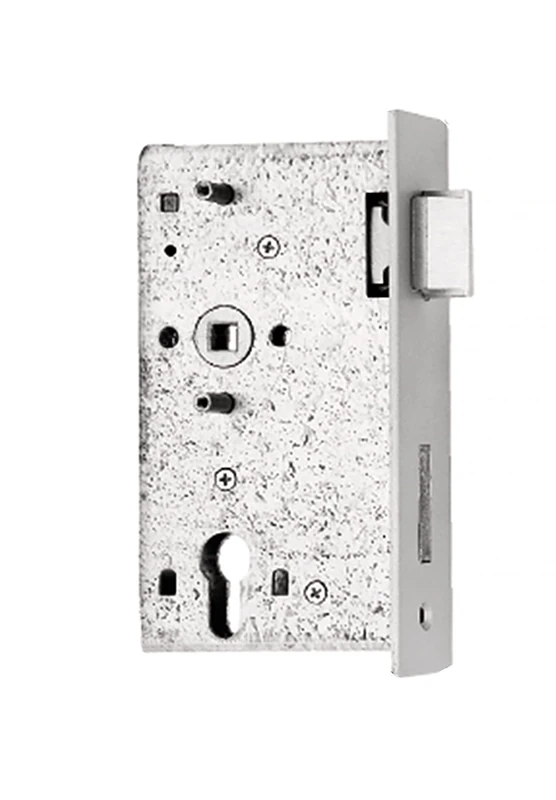 Gah-Alberts 412036 Replacement Lock Galvanised for 50 mm Lock Housing Backset 65 mm Spacing 72 mm Strike Plate 43 x 180 x 2 mm