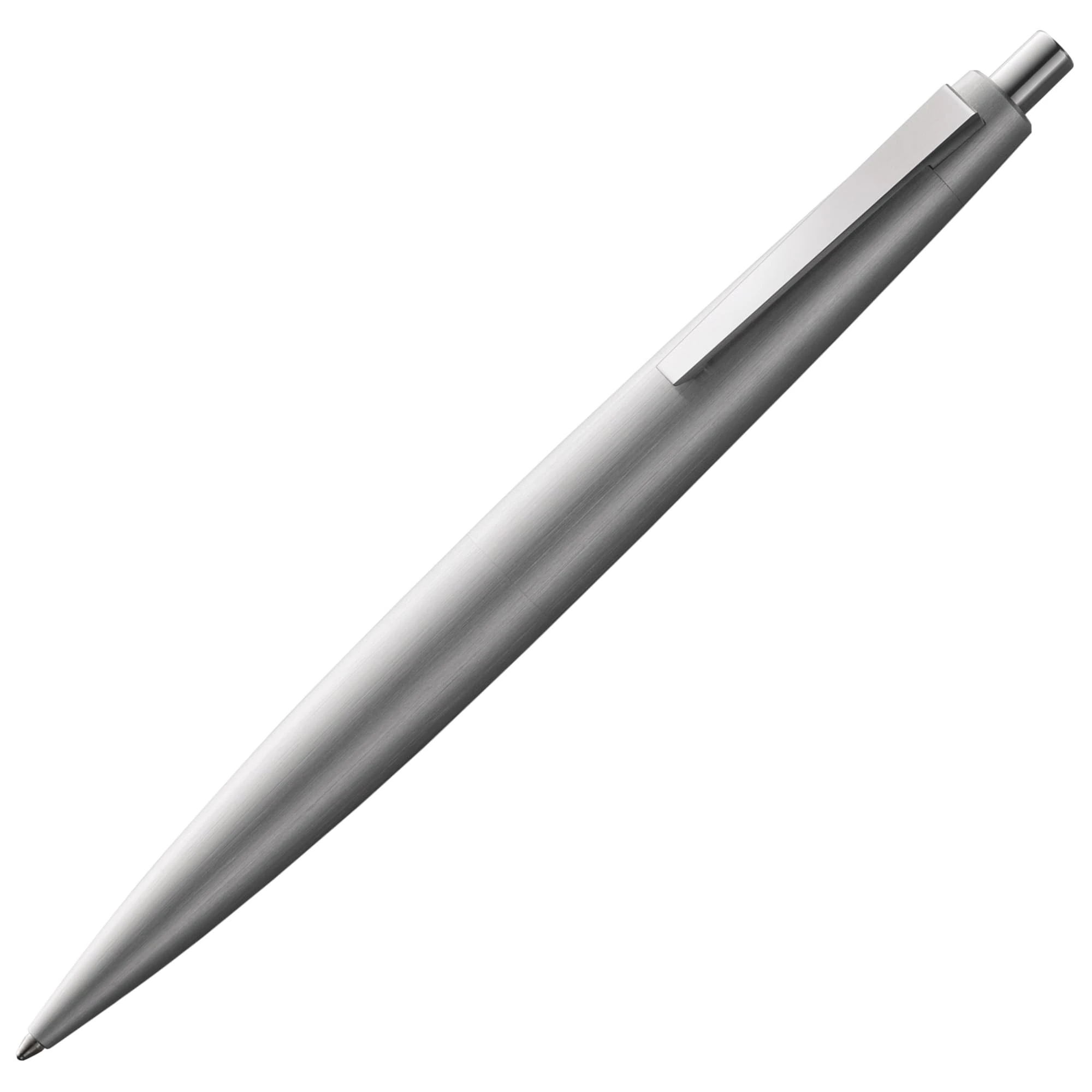 Lamy 2000 silver - elegant ballpoint pen in a velvety matt polished stainless steel casing - perfectly balanced - incl. giant refill M 16 in line width M in black
