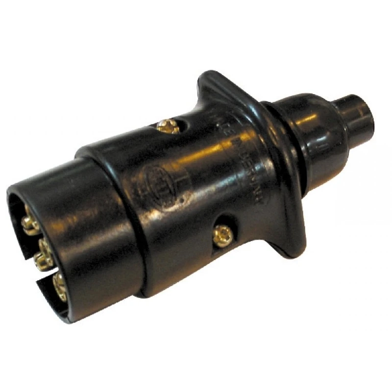 HELLA 8JA 001 930-003 Plug - 12V - 7-pin connector - Plug: Screw Contact - Black